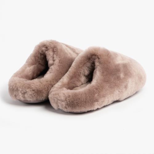 Ladies Louise Sheepskin Slipper Coffee Extra Image 5